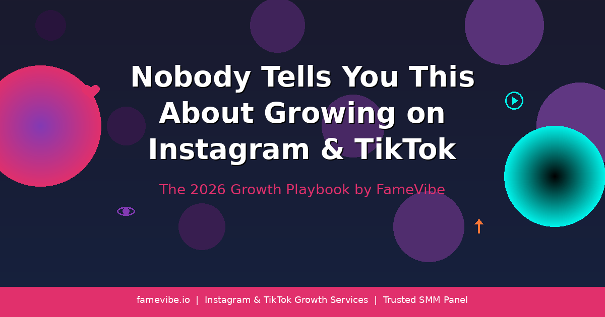 Instagram & TikTok Growth Playbook 2026